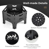 Outdoor Wood Burning Pit Portable Plug Fire Pit Pentagon Heavy Duty Firepit