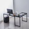 Computer Desk Office Study Workstation Metal Legs Home Corner Table Stand MDF