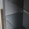 High Gloss Display Cabinet Black Sideboard Cupboard Storage Door with LED Lights