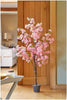 5ft Artificial Cherry Blossom Tree Potted Outdoor Garden Decor Home Pink Large