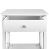 Bedside Cabinet with Drawer Wooden Nightstand with Shelf Bedside Table Bedroom