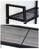 Industrial 4-Tier Storage Shelves Ladder Bookshelf Metal Frame Bookcase Display