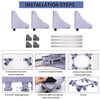 Adjustable Fridge Trolley Wheels Washing Machine Base Roller Stand Castor