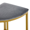 Dining Table and Chairs Set of 4 Space-Saving Kitchen Table Stools w/ Metal Legs