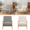 Scandi Fabric Armchair Upholstered Solid Wood Frame Single Sofa Accent Chair NEW