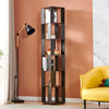 190cm Rotating Bookcase, Freestanding Bookshelf for Living Room, Corner Bookcase