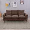 Panana Linen Fabric 2 & 3 Seater Sofa Couch with Wood Legs 3 Colours