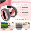 Baby Balance Bike 4 Wheels Toddler Ride On Toys Infant Walker Training Pink