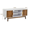 TV Stand for TVs up to 50’’ Entertainment Center Media Console Table w/ 2 Doors