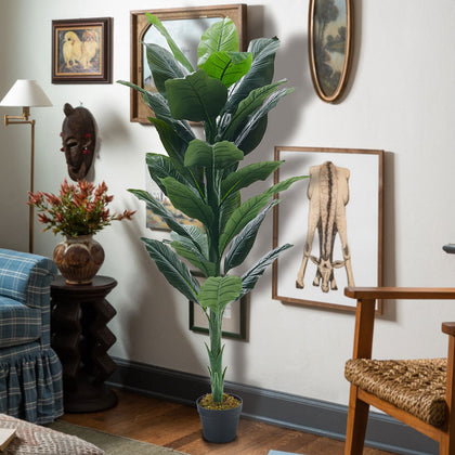 160cm Artificial Palm Tree in Pot Fake Plant Indoor & Outdoor Garden Home Office