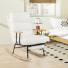 Nursery Rocking Chair w/ 5-level Adjustable Backrest-White