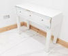 Dressing Table Entrance WHITE GLASS Table Mirrored Vanity Table Console Desk UK