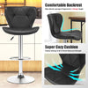 2x Bar Stools Gas Lift Swivel Stools Home Breakfast Pub Counter Chair PU Leather