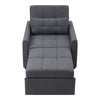 Convertible 3-in-1 Folding Sofa Bed Pull Out Sleeper Chair Bed Single Armchair