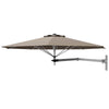 Wall Mounted Cantilever Umbrella Garden Patio Tilting Sunshade Parasols