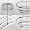 Modern Round LED 3 Ring Pendant Ceiling Light Cool White 6000K Chandelier H3074