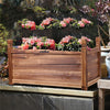 Wood Rectangle Raised Garden Bed Vegetable Elevated Plant Growing Box