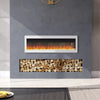 Electric Fireplace Media LED Wall Fire Wall Mounted / Standing Heater 40-100in