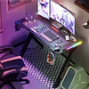 FATIVO 47" Gaming Desk Computer Table Home Office Desk with Cup Holder Storage