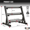 Dumbbell Rack Storage Stand Hex Weight Heavy Duty 3 Tier Wide Home Gym Fitness