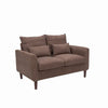 Panana Linen Fabric 2 & 3 Seater Sofa Couch with Wood Legs 3 Colours