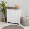 Tilt-out Laundry Storage Cabinet for Bathroom with 2 Hampers