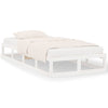 Lechnical Bed Frame White 100x200 Solid Wood,Bed Frame,Bed Frame Modern S2A8