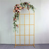 2M Gold Metal Wedding Arch Frame Backdrop Stand Flower Balloons Window Rack Arch