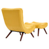 Huge Egg Chair Banana Sofa Armchair with Stool for Bedroom Living Room Fireside