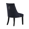Velvet Dining Chair with Door Knocker Ring Windsor Dressing Room Chair 1/2/4/6