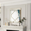 Large Venetian Wall Mirror Bling Crystal Golden Rim Silver Glass Vanity Mirror