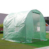 GARDEN POLYTUNNEL 2.5M X 2M GREENHOUSE GALVANISE STEEL FRAME WALK-IN POLY TUNNEL