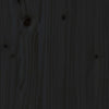 Sufrk Bed Headboard Black 145.5x4x100 Solid Wood Pine,Bed Headboard In Y1Z4