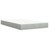 Box Spring Bed with Grey 120x200 Q3I3