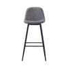 Set of 2 pcs Bar Stools Breakfast Kitchen Stools Diamond Design with Footrest UK