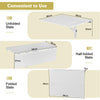 Wall Mounted Folding Table Home 80cm Drop-Leaf Floating Writing Desk Side Table