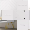 Slim Shoe Cabinet Storage Unit 4 Flip Drawers Modern Hallway Cupboard White Gold