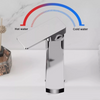 Tap Tall Basin Sink Mixer Tap Faucets Waterfall Chrome Cloakroom Square Bathroom
