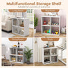Free-standing Bookcase Open-back Storage Unit Organizer