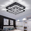 Crystal LED Modern Ceiling Chandelier Lamp Pendant Light Flush Mount Living Room