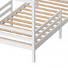 Kids Children Pine Wood Single Bed 3ft Bed Frame Solid Bedstead Base Safet Guard