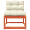 Camerina Garden Sofa with Cushions Wax Brown Solid Wood Pine,Garden R3S7
