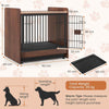 Industrial Doge Kennel Indoor Pet House End Table Small Medium Sized Dog