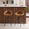 2PCS Rotatable Breakfast Bar Stools Lift Chair Kitchen Cafe Pub PU UK