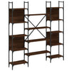 Bookshelf Brown Oak 155.5x24x166.5 cm Engineered Wood