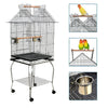 Large Bird Cage Parrot Cage Moving Wheels Budgie Canary Finch Cockatoo PlayStand