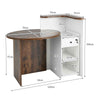 Reception Desk Front Counter Desk 120 x 70 x 100 CM-Coffee