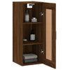 Wall Mounted Cabinet Brown Oak 34.5x34x90 cm Engineered Wood