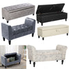 Storage Ottoman Bench Bedroom Bedside End Stool Window Seat Guest Footstool uk