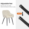 Noble Set of 2 Dining Chairs Velvet Armchairs Upholstered Soft Seat Back Metal